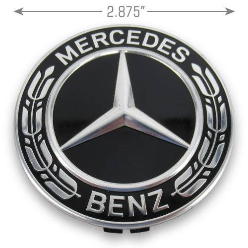 Mercedes Benz C CL CLA CLS E GLA GLC GCE GLS Sprinter 1500 2500 2011-2022 A 222 400 22 00 Black Center Cap - Centercaps.net