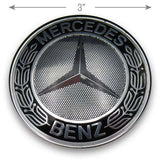 Mercedes Benz B C CL CLA CLK E G GL GLA GLC GLE GLK GLS ML R S SL SLC SLK SLK SLR SLS Class 2003-2017 Center Cap - Centercaps.net