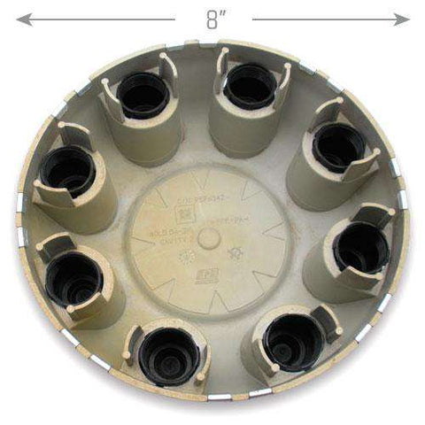thumbnail image 2 of 4 Chrome Dually Wheel Center Caps For 2011-2024 Silverado 3500 HD / GMC Sierra 3500 - Front & Rear 2 of 5
