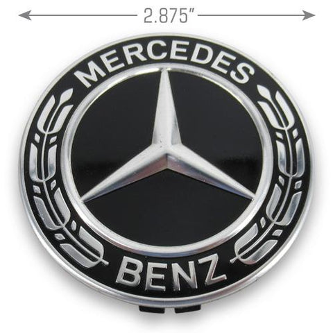 Mercedes Benz C CL CLA CLS E GLA GLC GCE GLS Sprinter 1500 2500 2011-20121 A 222 400 22 00 Black Center Cap